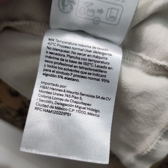 H&M Crop Top Womens Size L Light Beige Basic Fitted Stretchy Minimalist Casual - Picture 11 of 12